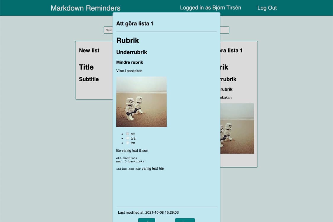 Cover image for project Markdown Reminders
